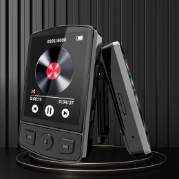 MP3 Player Portable Sport Clip Walkman HiFi Sound Bluetooth-Compatible 5.2 Mini Music Player 1.8inch Screen for Sport Running