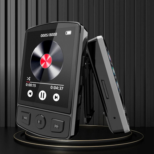 MP3 Player Portable Sport Clip Walkman HiFi Sound Bluetooth-Compatible 5.2 Mini Music Player 1.8inch Screen for Sport Running
