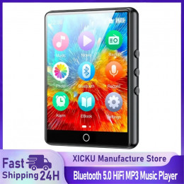 5.0 Bluetooth HiFi MP3 Music Player Mini MP4 Video Playback 2.8 Inch Screen Walkman Audio Player Recorder Sports Running Walking 