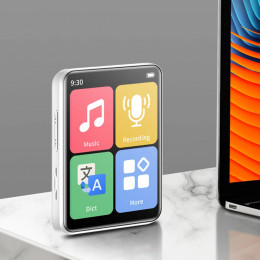 BT 5.2 MP3 Player Touch Screen 1.77 inches Screen 300mah Micro USB Charging Port 3.5mm Headphone jack with FM Radio Player