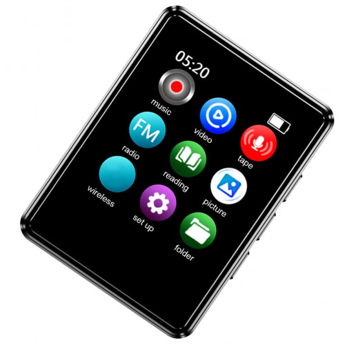 MP3/MP4 HIFI Music Player Compatible with Bluetooth Digital Audio Player Built in Speaker 128GB 1.77 Inch for Student Daily Use