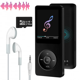 Portable Bluetooth MP3 Player HIFI Music Speakers MP4 Media FM Radio Recorder USB Charging Pocket Sports Running Music Play 