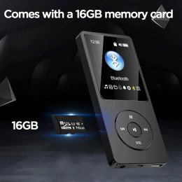 Portable Bluetooth MP3 Player HIFI Music Speakers MP4 Media FM Radio Recorder USB Charging Pocket Sports Running Music Play