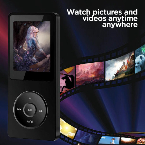 Portable Bluetooth MP3 Player HIFI Music Speakers MP4 Media FM Radio Recorder USB Charging Pocket Sports Running Music Play