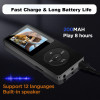 Portable Bluetooth MP3 Player HIFI Music Speakers MP4 Media FM Radio Recorder USB Charging Pocket Sports Running Music Play