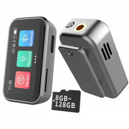 8G-128GB Touch Screen Mini Bluetooth MP3 Player +Clip HIFI Music Player E-book FM Radio Audio Voice Recorder Sports Walkman MP4 
