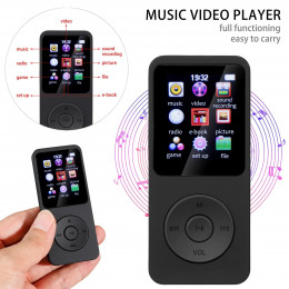 MP3 Player Bluetooth Mini Color Screen E-book Sports MP3 MP4 FM Radio Walkman Music Player Suitable for Win8/XP/VISTA 