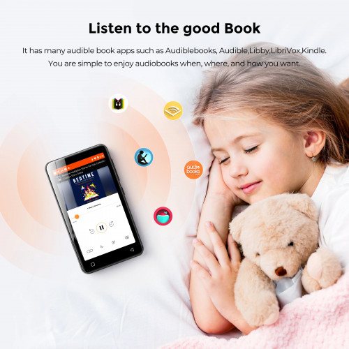 INNIOASIS Reproductor MP3 Player Bluetooth Speakers & WiFi, HiFi Music Player Support Spotify, Pandora, Car Radio,Up to 1TB