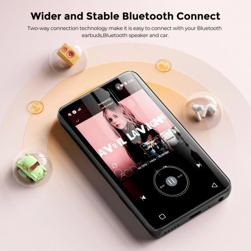 INNIOASIS Reproductor MP3 Player Bluetooth Speakers & WiFi, HiFi Music Player Support Spotify, Pandora, Car Radio,Up to 1TB