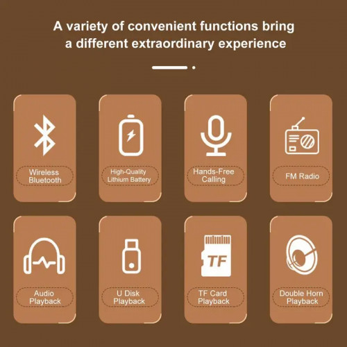 Unique Retro Radio BluetoothCompatible Speaker Portable Wireless Vintage Speaker Old Fashion Style As20 Retro Speaker