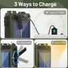 Outdoor Solar Emergency Hand Crank Dynamo Portable Vintage AM/FM/SW Full-band Radio BT5.0 Bluetooth Speaker With Flashlight SOS