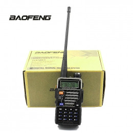 Baofeng 5RB Two Way Radio Frequency Scanner for Police Fire Outdoor Hiking Camping Single Ear Hook PTT Headset FM Transceiver 