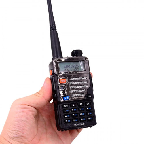 Baofeng 5RB Two Way Radio Frequency Scanner for Police Fire Outdoor Hiking Camping Single Ear Hook PTT Headset FM Transceiver