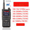 Radtel RT-470X Full band Ham Radio 256CH Air Band Two Way Radio Walkie Talkie Air Band Receive NOAA Police Marine Transceiver