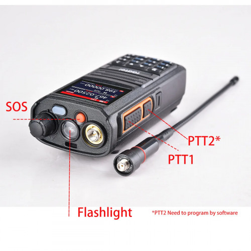 Radtel RT-470X Full band Ham Radio 256CH Air Band Two Way Radio Walkie Talkie Air Band Receive NOAA Police Marine Transceiver