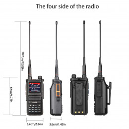 Radtel RT-470X Full band Ham Radio 256CH Air Band Two Way Radio Walkie Talkie Air Band Receive NOAA Police Marine Transceiver