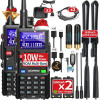 BAOFENG Ham Radio 5RM 10W Handheld Radios Long Range Rechargeable Tactical Two Way Radio Plus Copy Frequency 2500 mAh Walkie