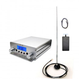 15W FM broadcast transmitter ST-15B stereo PLL radio station 87MHz-108MHz car audio amplifier portable for church Home party