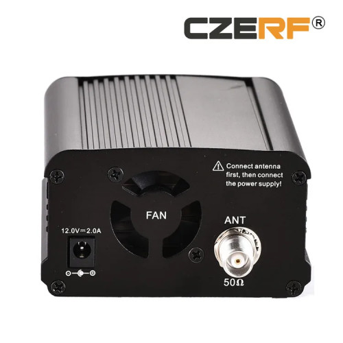 CZE-7C 1W/7W Wireless Stereo Audio FM Broadcast Radio Station Transmitter reference range 1km