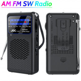 Portable AM/FM/SW Radio Battery Operated Radio with Earphone Jack Pocket Radio Small Radio for Outdoor Camping Emergency 