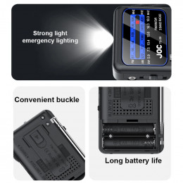 Portable AM/FM/SW Radio Battery Operated Radio with Earphone Jack Pocket Radio Small Radio for Outdoor Camping Emergency