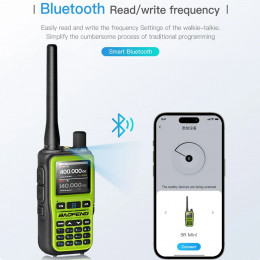 BAOFENG UV-5R Mini Walkie Talkie Multi Band Bluetooth Programming Wireless Copy Frequency 999CH AM FM Long Range Two Way Radio