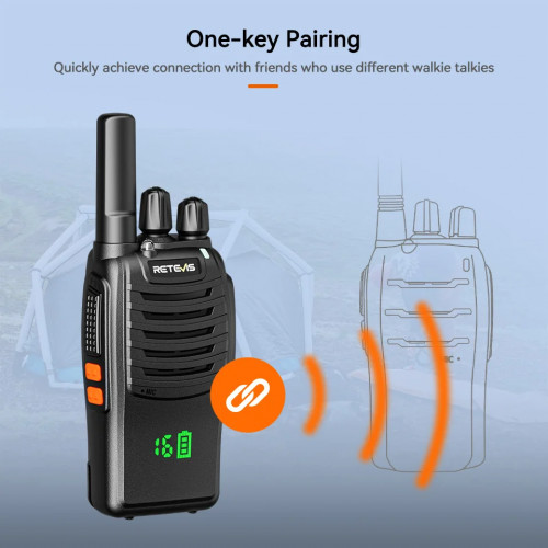 Retevis H777H Walkie Talkie 6 PCS Two-way Radio Walkie-talkie PMR/FRS Communication Radio Portable With Six-way Charger Intercom