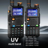 BAOFENG 5RH Pro GPS Handheld Radio Multi-Band USB-C Charging Radio Copy Frequency 640 Channels Walkie Talkie 10W High Power APRS