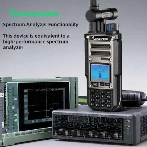 Quansheng TK11 8 Walkie Talkie Two Way Radio Portable Long Range 10W Transceiver Ham Amateur CB Shortwave Receiver AM FM NOAA