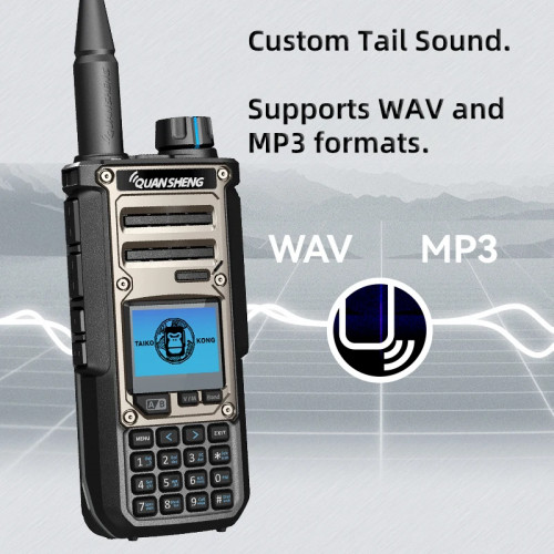 Quansheng TK11 8 Walkie Talkie Two Way Radio Portable Long Range 10W Transceiver Ham Amateur CB Shortwave Receiver AM FM NOAA