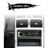BQCC 1din Universal Car Radio MP3 Player DAB/FM/BT/AUX/USB/TF/Mobile Phone Charging 7 Color Lights Car Radio JSD520