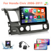 10.1 Inch Wireless Car Stereo for Honda Civic 2006-2011 CarPlay Android Auto Touch Screen Car Radio with Backup Camera GPS WIFI