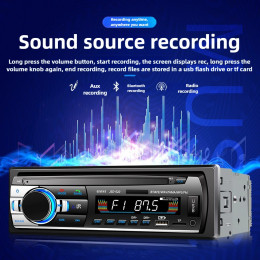 Intelligent Voice Car Radio Stereo Mp3 Player Digital Bluetooth FM Receiver Auto Radio With AUX/USB/TF Card In Dash Kit
