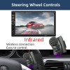 HIPPBQCC Car Radio 7 Inch 1 Din MP5 Multimedia Player Touch Screen FM ISO Power Aux Input Bluetooth USB Mirror Link Universal