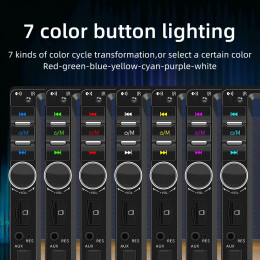 HIPPBQCC Car Radio 7 Inch 1 Din MP5 Multimedia Player Touch Screen FM ISO Power Aux Input Bluetooth USB Mirror Link Universal