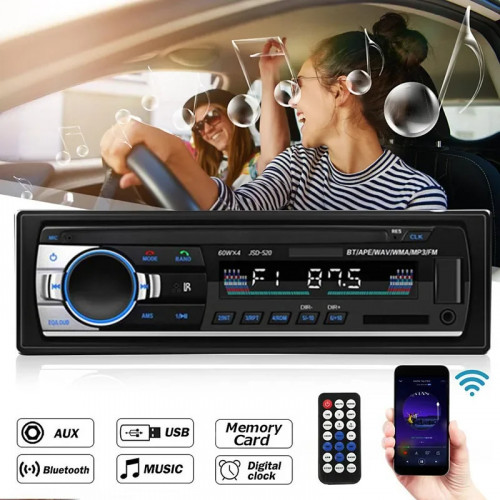 12/24V 60W*4 Bluetooth Audio Radio Multimedia Car MP3 Player Auto Raido Player in Dash Support USB TF FM AUX
