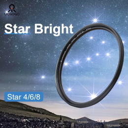 Star Filter Line 4 6 8 Star Filter 52/55/58/62/67/72/77/82mm Camera Lens Filter for Canon eos Sony Nikon 1200d d80 700d Set 60d 
