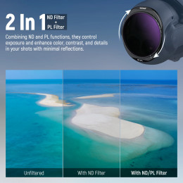 NEEWER ND Filter Set For DJI Mavic 4 Pro 4 Pcs, Screw On ND8/PL + ND16/PL + ND32/PL + ND64/PL Neutral Density Drone Lens Filter