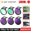 K&F Concept Drone Filter Set for DJI NEO Multi-Coated HD UV CPL ND8 ND16 ND32 ND64 Polarizer Neutral Density Drone Lenses Filter