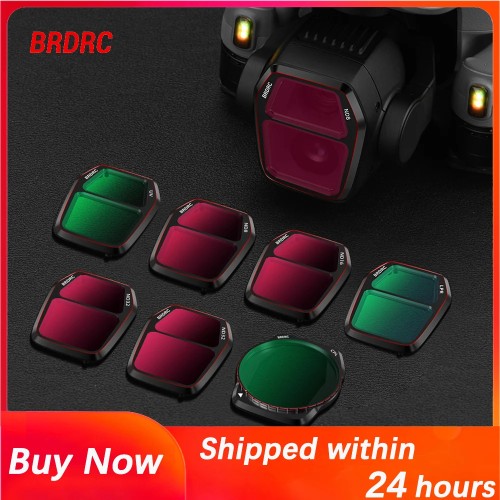 BRDRC Lens Filter Set For DJI Air 3S UV CPL ND8/16/32/64 LPR Optical Glass HD imaging Quick Release Drone Photography Accessory