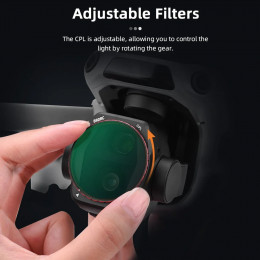 BRDRC Lens Filter Set For DJI Air 3S UV CPL ND8/16/32/64 LPR Optical Glass HD imaging Quick Release Drone Photography Accessory