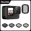 TELESIN ND8 ND16 ND32 CPL Lens Filter Set Aluminium Alloy Frame for GoPro 12  Hero 12 11 11 9 Black Action Camera ND CPL Lens