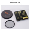 K&F Concept Nona-X 67mm 1/4 1/8 Black Mist Diffusion Filter 37/40.5/43/46/49/52/55/58/62/67/72/77/82/95mm Camera Lens Filter