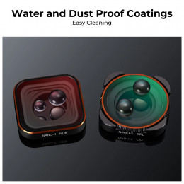 K&F Concept Action Camera Filters for GOPRO Hero 9/10/11/12 UV CPL ND/PL ND8 ND16 ND32 ND64 ND1000 Waterproof Case Filters Set