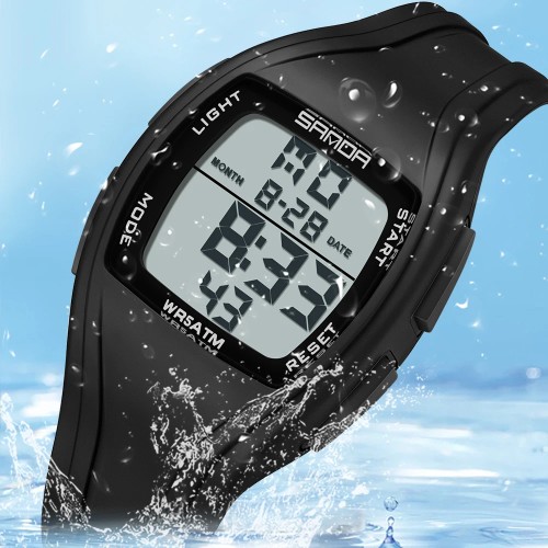 Fashion Simple Mens Sports Watches,reloj hombre Man LED Digital Waterproof Student Watch,Wristwatch For Women Men Couple Gifts -  