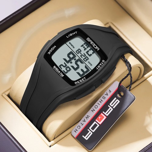 Fashion Simple Mens Sports Watches,reloj hombre Man LED Digital Waterproof Student Watch,Wristwatch For Women Men Couple Gifts -  