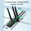 AX900 WiFi USB Adapter WiFi6 Bluetooth 5.4 Dual Band 2.4G+5.8Ghz 4 Antenna Dongle USB Wireless Card Receiver for PC/Laptop -  7