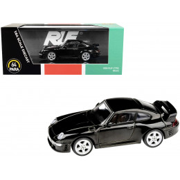 1995 RUF CTR2 Black 1/64 Diecast Model Car by Paragon