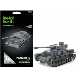 Model Kit German Panzer IV Tank (Challenging Difficulty) Steel Model by Metal Earth