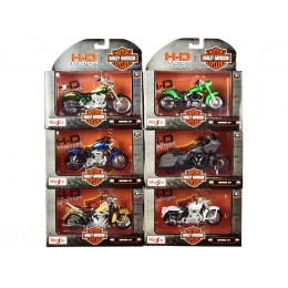 Harley-Davidson Motorcycles 6 piece Set Series 37 1/18 Diecast Models by Maisto